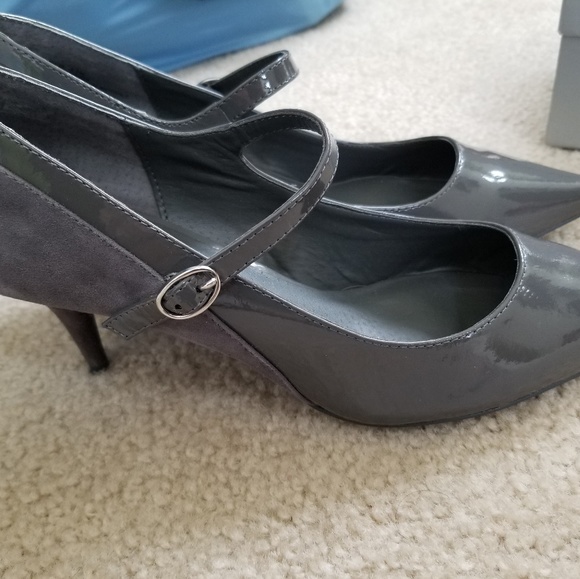 Kelsi Dagger Esta Grey Mary Jane Heels 8.5M - Picture 8 of 8
